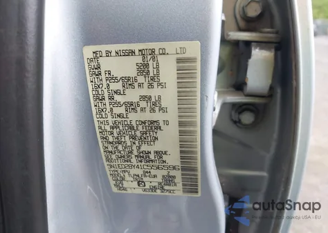 2001 Nissan Xterra Se из США, поврежденный, VIN 5N1ED28Y41C556596